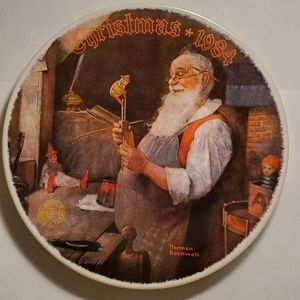 Norman Rockwell Christmas 1984 Plate #3632C